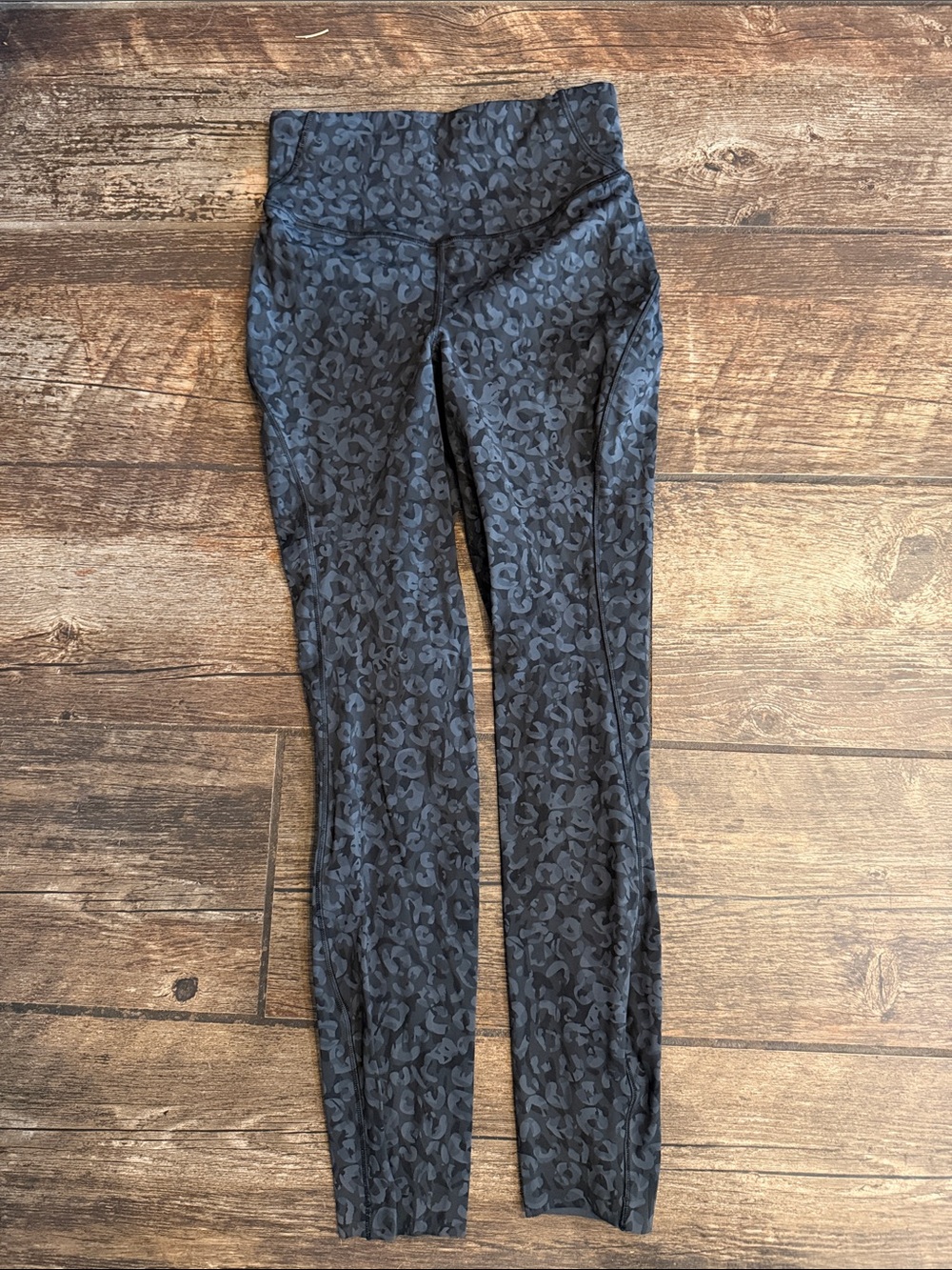 lululemon athletica Black Charcoal Printed High-Rise Leggings